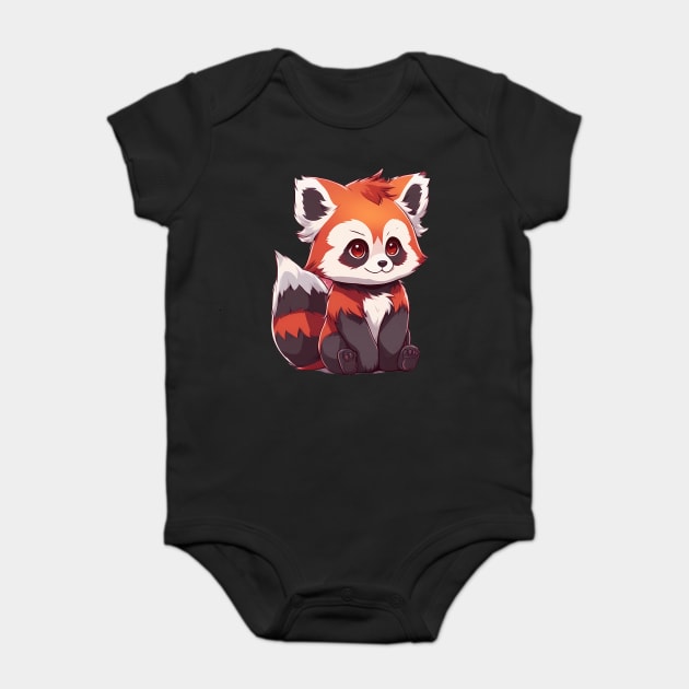 Little Paws Cute Baby Raccoon Baby Bodysuit by animegirlnft
